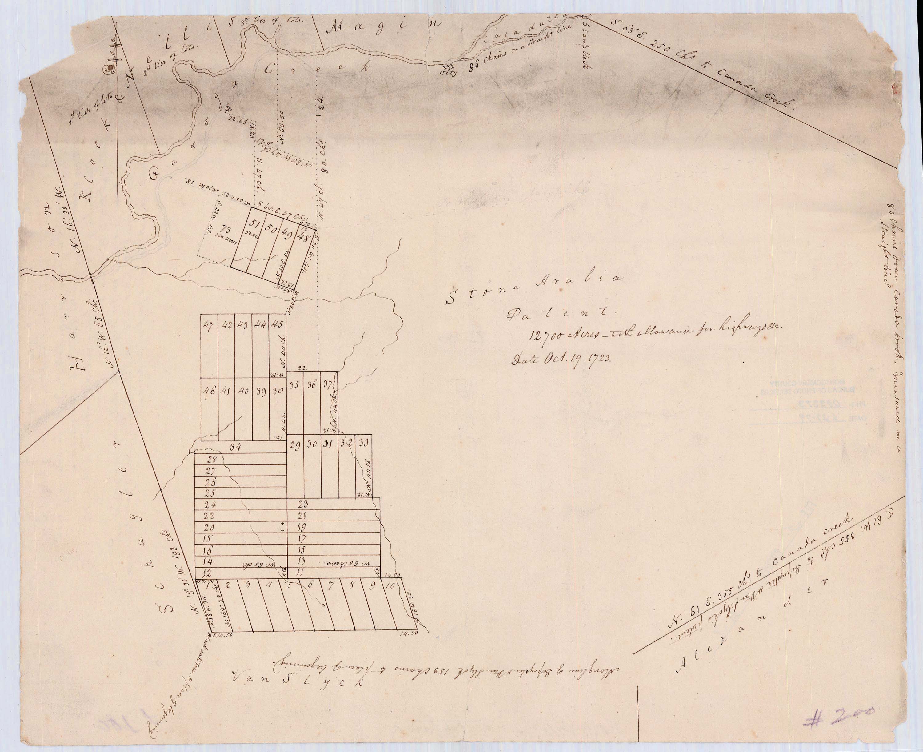 "First Allotment Stone Arabia Patent Lots"